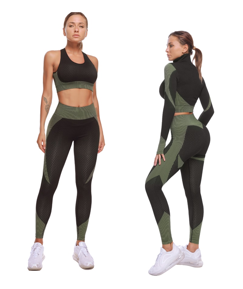 Women's Elastic Workout Clothing Set