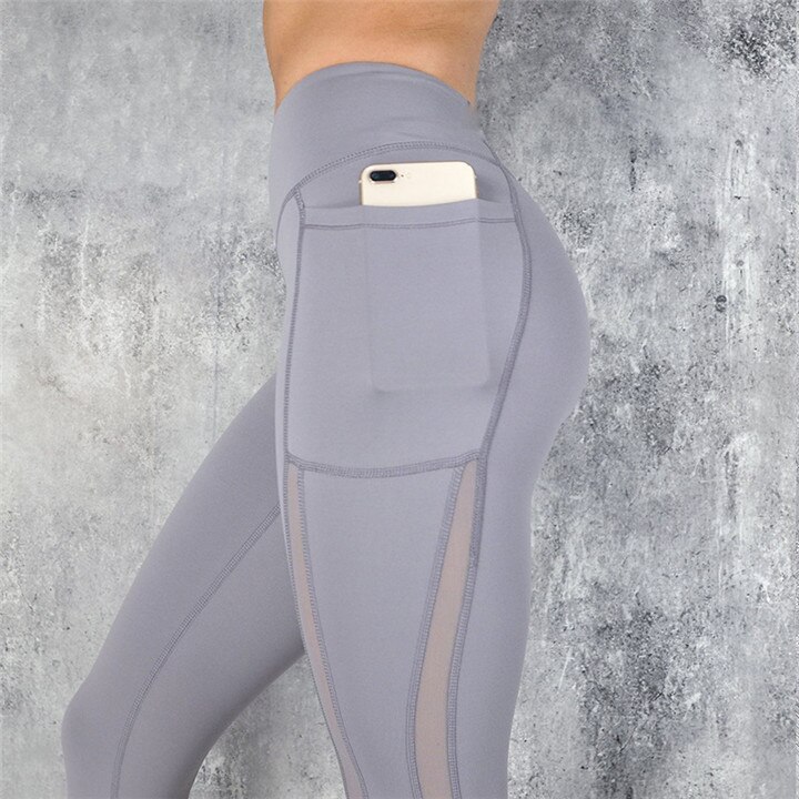 Women's High Waist Solid Color Sports Leggings